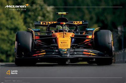 Poster F1 Lando Norris Number 4 91 5x61cm PP2512169 | Yourdecoration.it