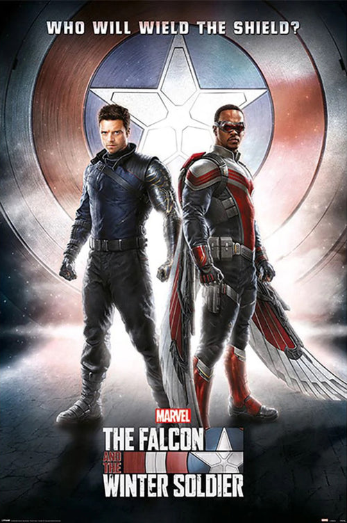 Poster Falcon And the Winter Soldier Wield the Shielmaxi Poster 61x91 5cm Pyramid PP34760 | Yourdecoration.it