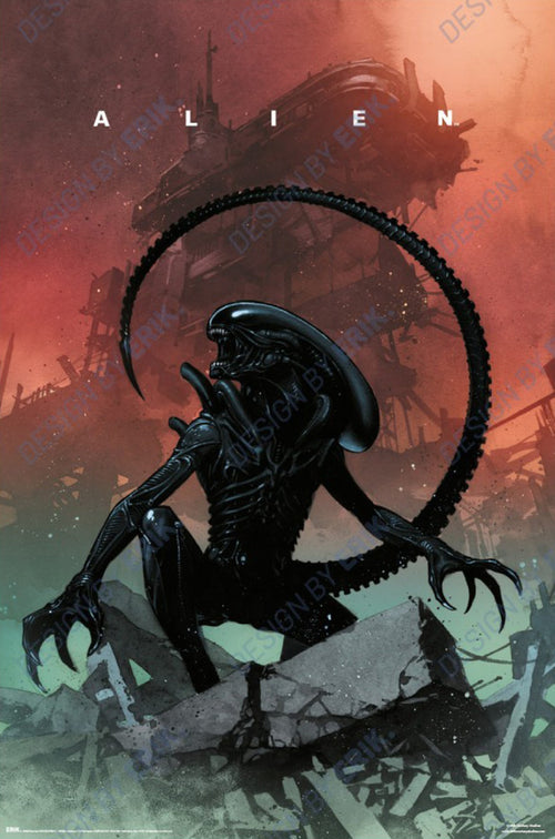 Poster Fox Alien 61x91 5cm GPE6106 | Yourdecoration.it