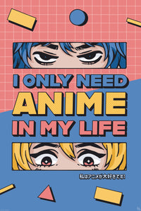 Poster Gb Eye Designs All I Need Is Anime 61x91 5cm Abystyle GBYDCO016 | Yourdecoration.it