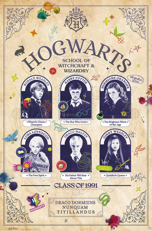Poster Harry Potter Student Yearbook 61x91 5cm GBYDCOA032 | Yourdecoration.it