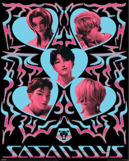 Poster K Pop Demon Hunters Saja Boys Hearts  40x50cm MPP2510744 | Yourdecoration.it