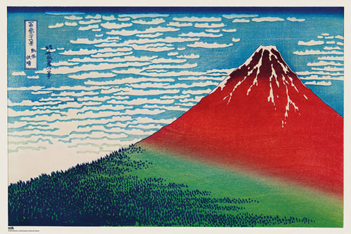Poster Katsushika Hokusais Fine Wind Clear Morning 91 5x61cm Grupo Erik GPE5806 | Yourdecoration.it