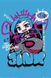 Poster League Of Legends Chibi Jinx 61x91 5cm PP2511076 | Yourdecoration.it