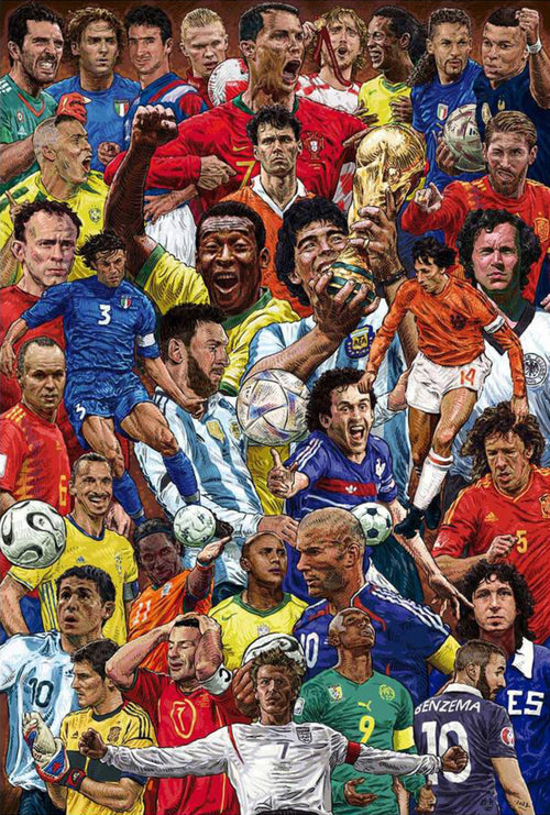Poster Legendary Footballers 61x91 5cm Grupo Erik GPE5817 | Yourdecoration.it