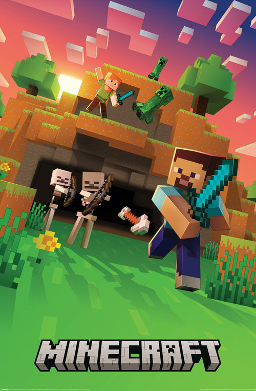 Poster Minecraft Cinematic Skeletons 61x91 5cm PP2512250 | Yourdecoration.it