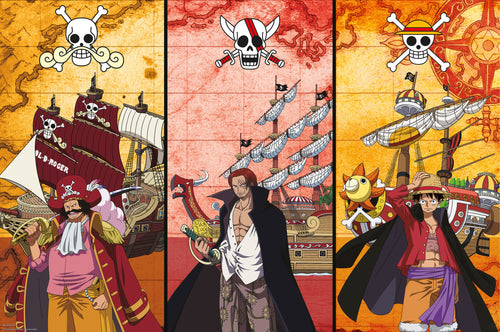 Poster One Piece Captains And Boats 91 5x61cm Abystyle GBYDCO490 | Yourdecoration.it