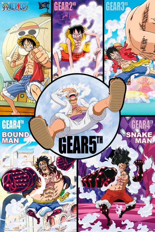Poster One Piece Gears History 61x91 5cm Abystyle GBYDCO504 | Yourdecoration.it