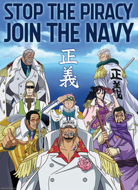 Poster One Piece Marine Army 38x52cm Abystyle GBYDCO566 | Yourdecoration.it