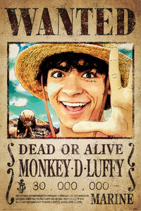 Poster One Piece Netflix Wanted Monkey D Luffy 61x91.5cm Grupo Erik GPE5779 | Yourdecoration.it