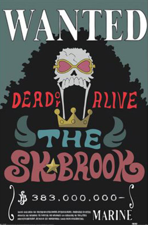 Poster One Piece Wanted Brook 61x91 5cm PP2501061 | Yourdecoration.it