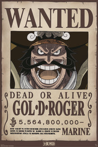 Poster One Piece Wanted Gol D Roger 61x91 5cm Abystyle GBYDCO595 | Yourdecoration.it