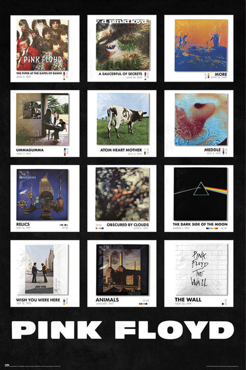 Poster Pink Floyd Covers 61x91 5cm Grupo Erik GPE5780 | Yourdecoration.it