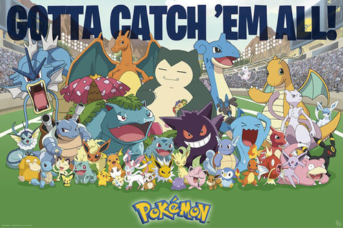 Poster Pokemon All Time Favorites 91 5x61cm Abystyle GBYDCO549 | Yourdecoration.it