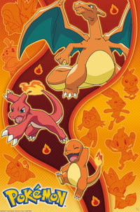Poster Pokemon Fire Type 61x91 5cm Abystyle GBYDCO557 | Yourdecoration.it