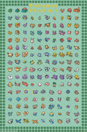 Poster Pokemon Pixel Art 61x91 5cm GBYDCOA042 | Yourdecoration.it