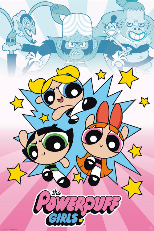 Poster Powerpuff Girls Vs Villains 61x91 5cm GBYDCO564 | Yourdecoration.it