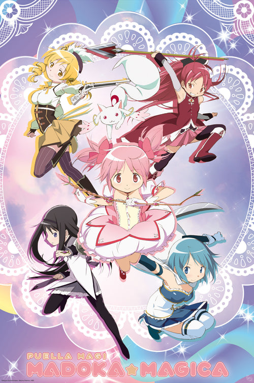 Poster Puella Magi Madoka Magica Group 61x91 5cm Abystyle GBYDCO335 | Yourdecoration.it