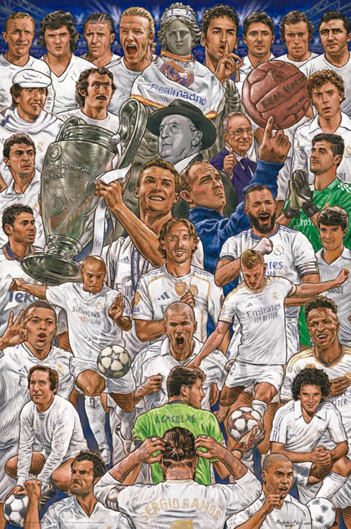 Poster Real Madrid Legends 61x91 5cm GPE6048 | Yourdecoration.it