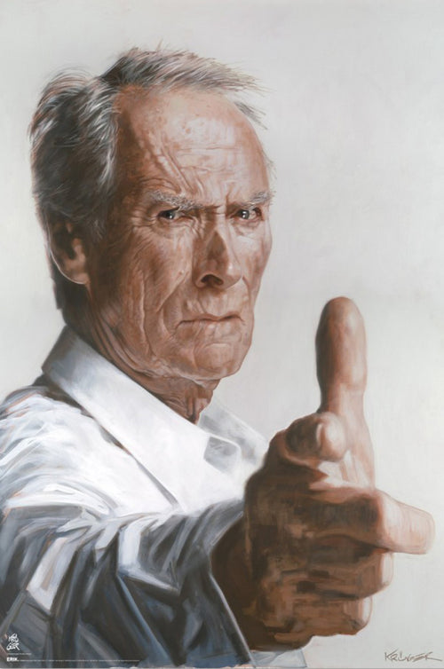 Poster Sebastian Kruger Clint Eastwood 61x91 5cm GPE6064 | Yourdecoration.it