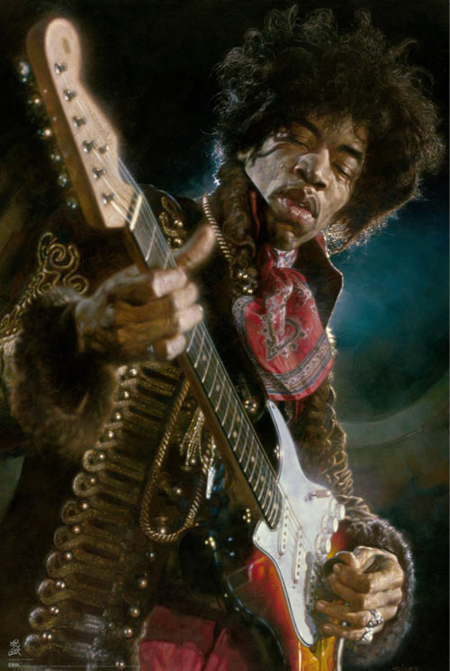 Poster Sebastian Kruger Jimi Hendrix 61x91 5cm GPE6066 | Yourdecoration.it