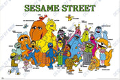 Poster Sesame Street Characters 91 5x61cm GPE6102 | Yourdecoration.it