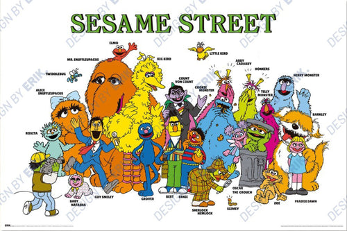 Poster Sesame Street Characters 91 5x61cm GPE6102 | Yourdecoration.it