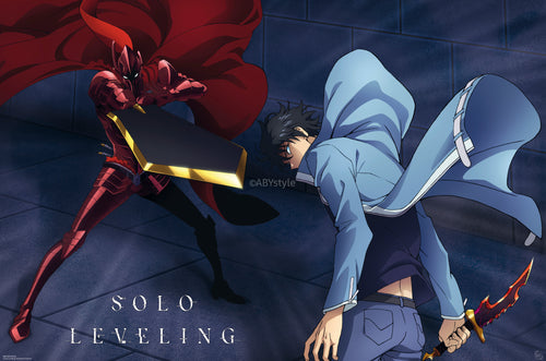 Poster Solo Leveling Jinwoo Vs Igris 91 5x61cm GBYDCOA011 | Yourdecoration.it