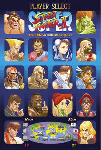 Poster Street Fighter Player Select 61x91 5cm Grupo Erik GPE5776 | Yourdecoration.it