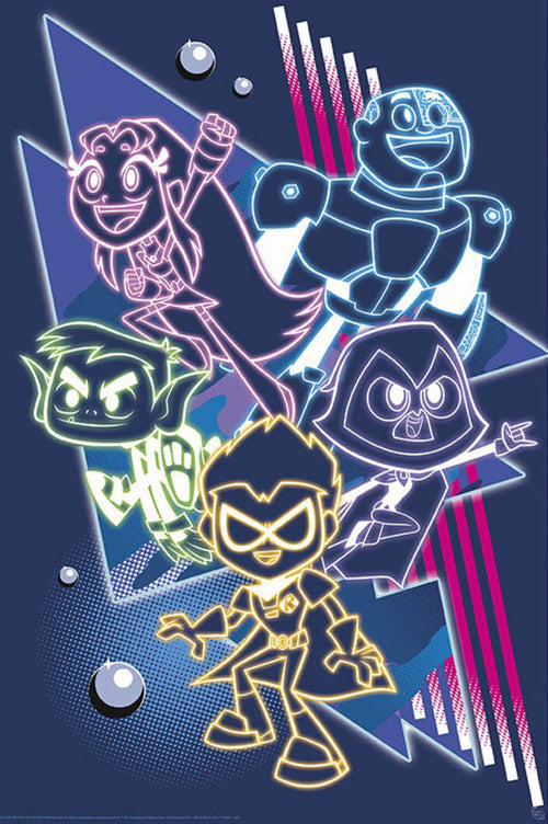 Poster Teen Titans Neon Titans 61x91 5cm Abystyle GBYDCO416 | Yourdecoration.it