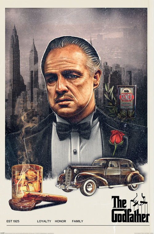 Poster The Godfather Loyalty Honour Family 61x91 5cm PP2512767 | Yourdecoration.it