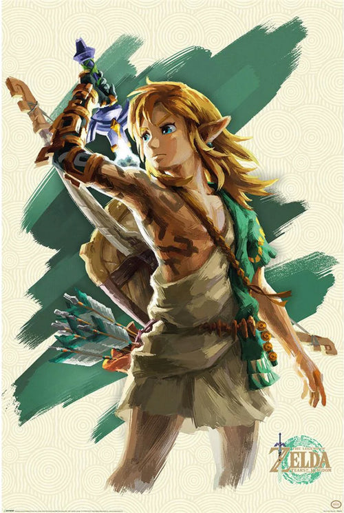 Poster The Legend of Zelda Tears of the Kingdom Link Unleashed 61x91 5cm Pyramid PP35325 | Yourdecoration.it