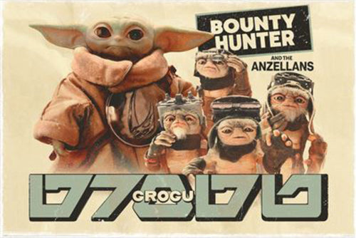 Poster The Mandalorian And Grogu Bounty Hunter 91 5x61cm PP2512115 | Yourdecoration.it