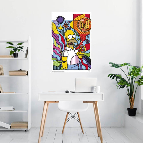 Poster The Simpsons Donut Worry 61x91 5cm GPE6043 Sfeer | Yourdecoration.it