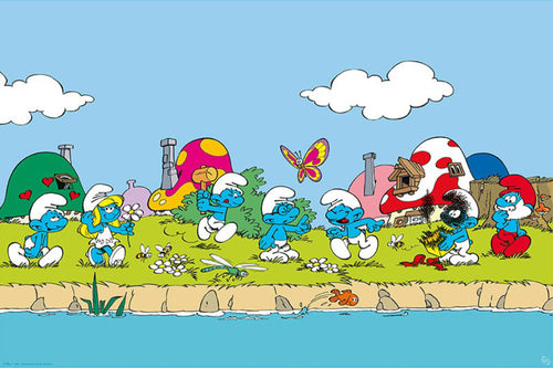 Poster The Smurfs Group 91 5x61cm Abystyle GBYDCO480 | Yourdecoration.it