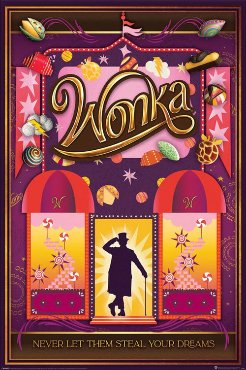 Poster Wonka Never Let Them Steal Your Dreams 61x91 5cm Pyramid PP35137 | Yourdecoration.it