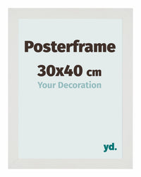 Posterframe 30x40cm Bianco Opaco MDF Parma Dimensione | Yourdecoration.it