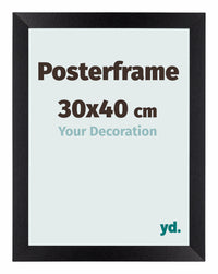 Posterframe 30x40cm Nero Opaco MDF Parma Dimensione | Yourdecoration.it
