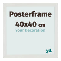 Posterframe 40x40cm Bianco Opaco MDF Parma Dimensione | Yourdecoration.it