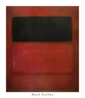 Stampa d Arte Mark Rothko Black Over Reds 1957 71x81cm MKR 890 | Yourdecoration.it