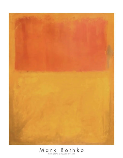 Stampa d Arte Mark Rothko Orange and Tan 1954 71x91cm MKR 905 | Yourdecoration.it