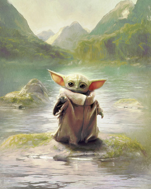 Star Wars The Mandalorian Grogu Landscape Carta da Parati DX4 211 | Yourdecoration.it