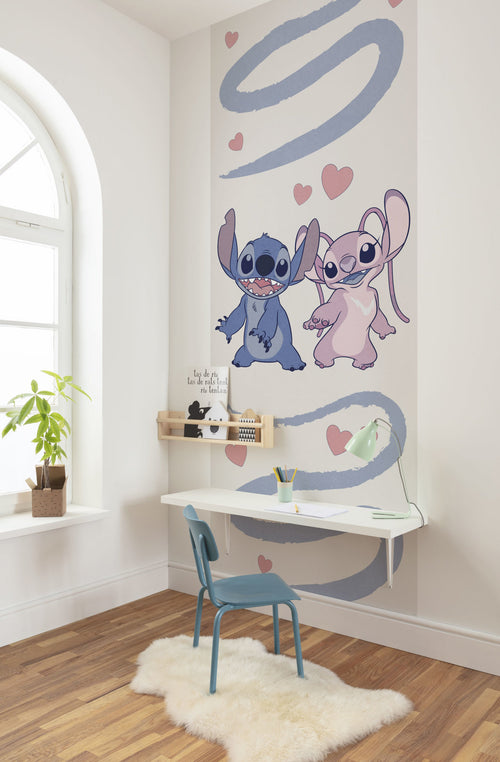 Stitch Together Forever Interno Carta da Parati DX2 168 | Yourdecoration.it