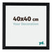 Tucson Alluminio Cornice 40x40cm Nero Spazzolato Davanti Dimensione | Yourdecoration.it