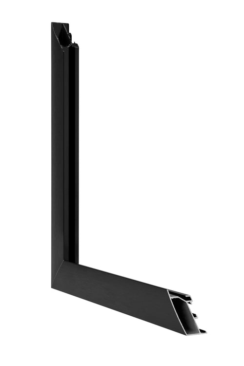 Tucson Alluminio Cornice 50x100cm Nero Spazzolato Dettaglio Intersezione | Yourdecoration.it