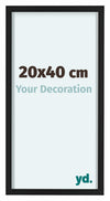 Virginia Alluminio Cornice 20x40cm Nero Davanti Dimensione | Yourdecoration.it