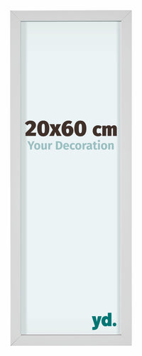 Virginia Alluminio Cornice 20x60cm Bianco Davanti Dimensione | Yourdecoration.it