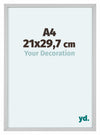Virginia Alluminio Cornice 21x29 7cm A4 Bianco Davanti Dimensione | Yourdecoration.it