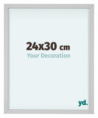 Virginia Alluminio Cornice 24x30cm Bianco Davanti Dimensione | Yourdecoration.it