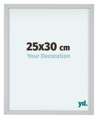 Virginia Alluminio Cornice 25x30cm Bianco Davanti Dimensione | Yourdecoration.it